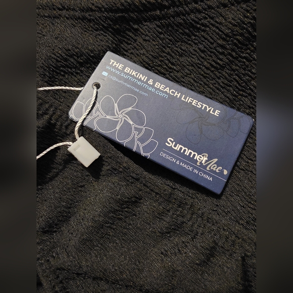 Summer Mae Maternity Swimsuit One Piece One Shoulder Ribbed Small - Picture 8 of 8